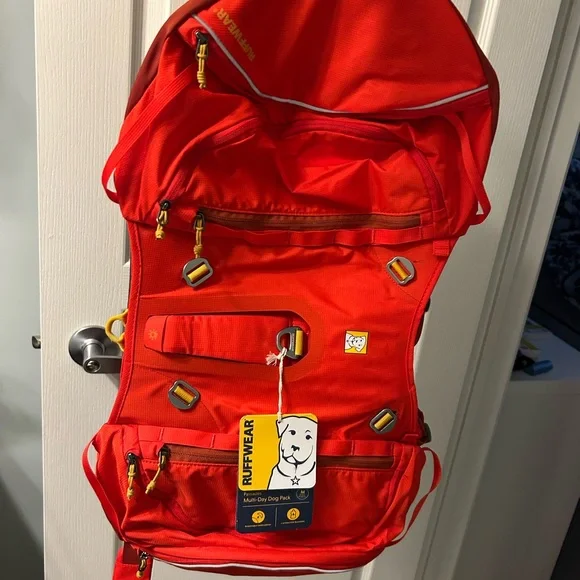 Dog Backpack - Red - Picture 3 of 7